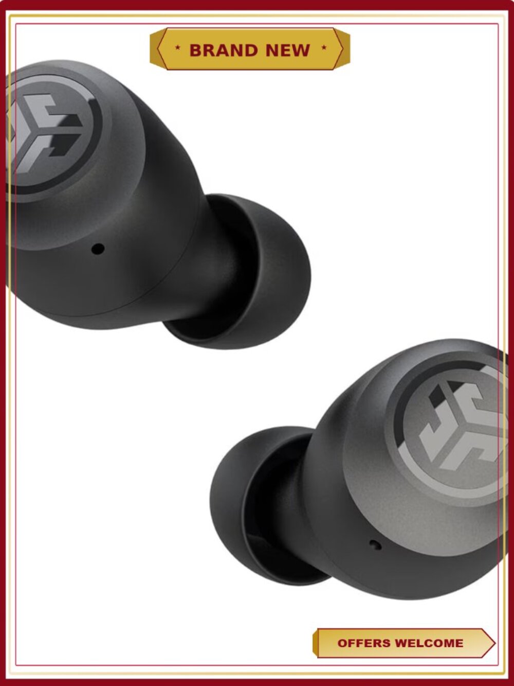 True Wireless Bluetooth Earbuds with Charging Case, 32+ Hour Playtime